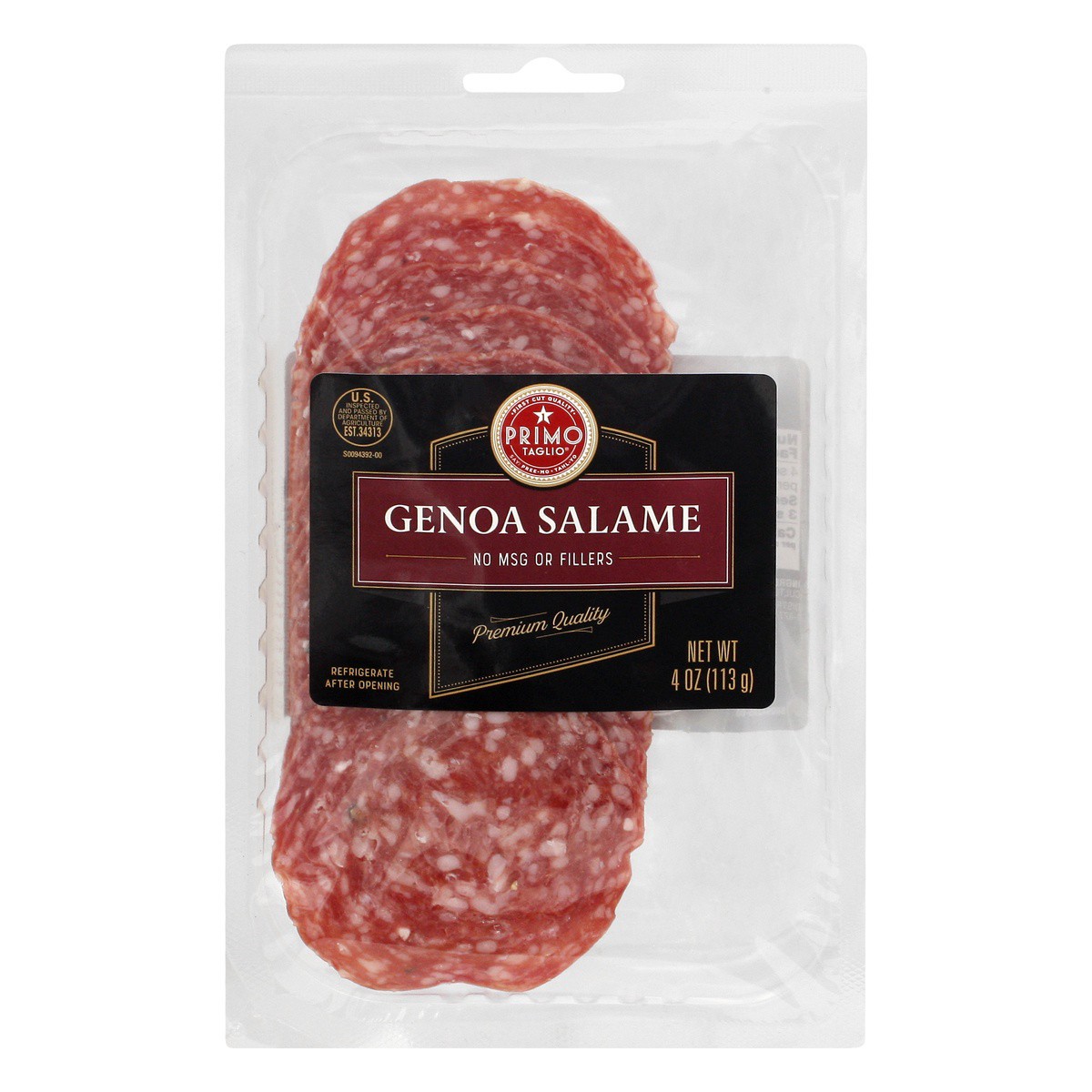 slide 1 of 9, Signature Kitchens Sliced Genoa Salami, 4 oz