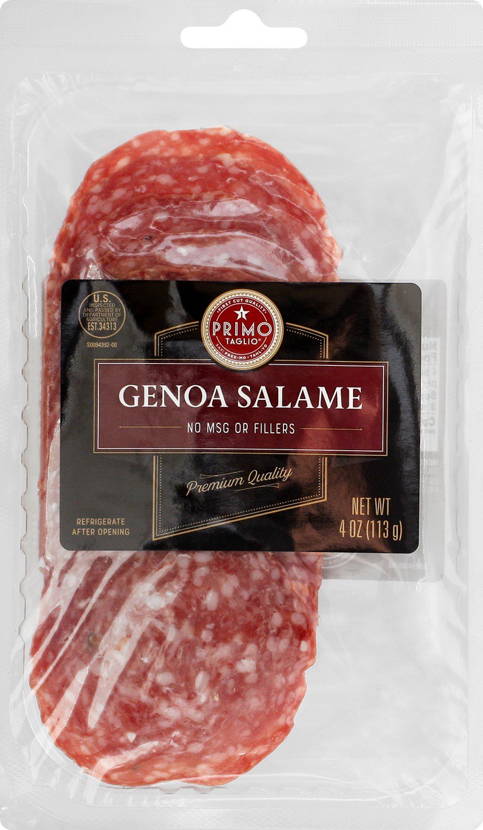 slide 3 of 9, Signature Kitchens Sliced Genoa Salami, 4 oz