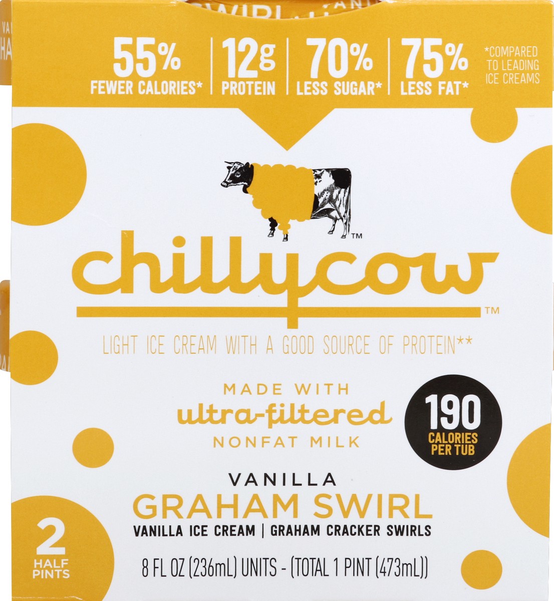 slide 1 of 5, CHILLYCOW Ice Cream 2 ea, 2 ct