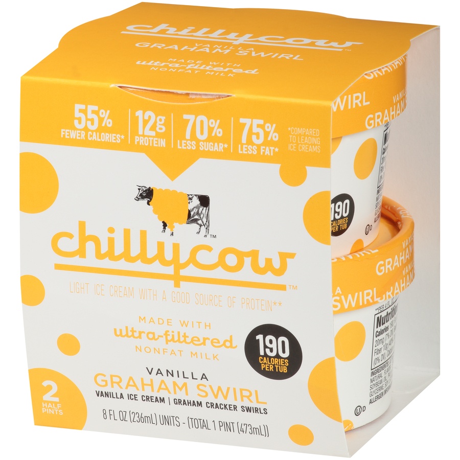 Chilly Cow Vanilla Graham Swirl Ice Cream 2 ct; 8 fl oz Shipt