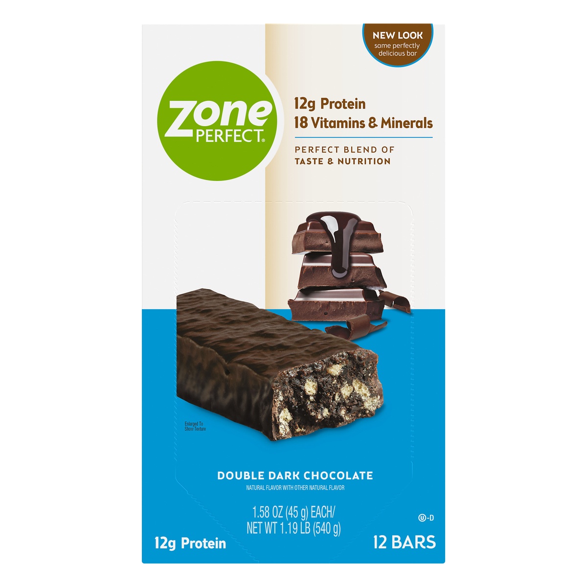 slide 1 of 5, Zone Perfect Nutrition Bar Double Dark Chocolate, 12 ct; 1.58 oz