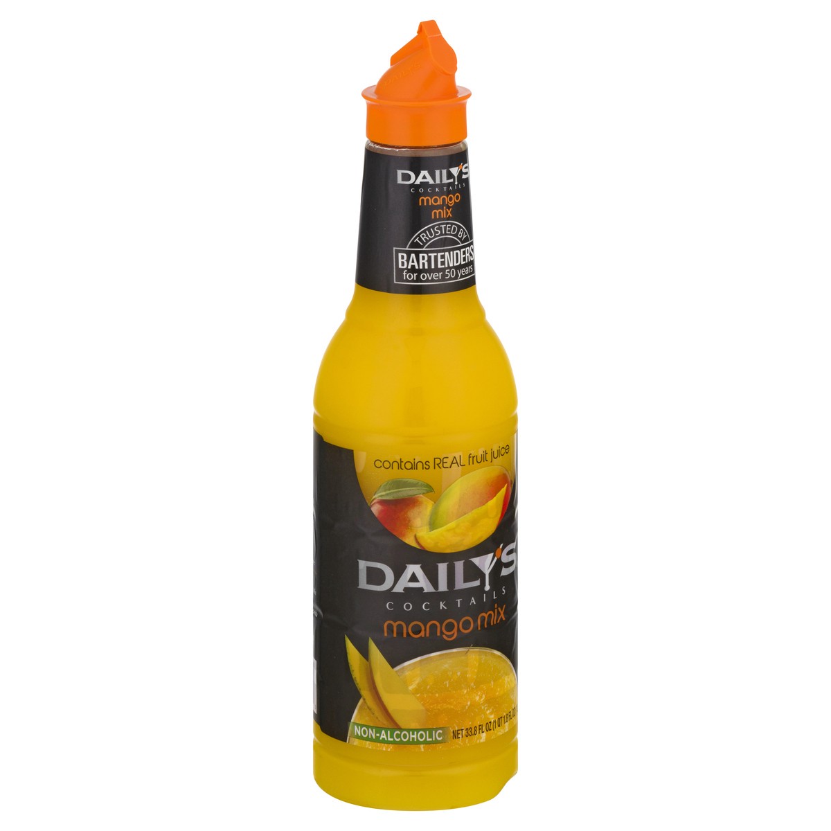 slide 2 of 10, Daily's Cocktails Non-Alcoholic Mango Mix, 1 liter