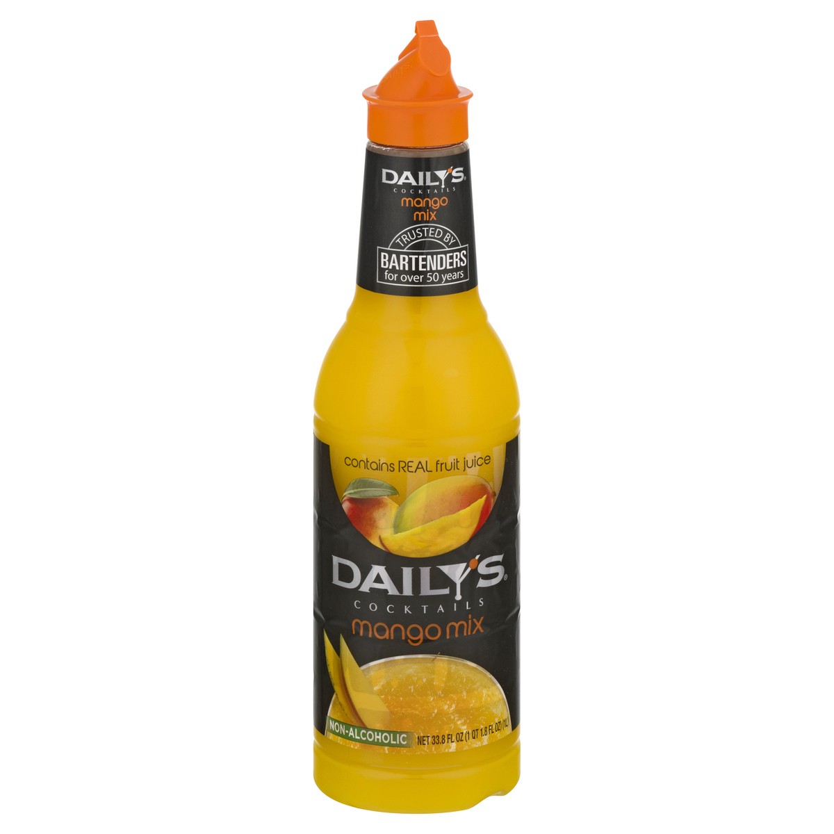 slide 1 of 10, Daily's Cocktails Non-Alcoholic Mango Mix, 1 liter