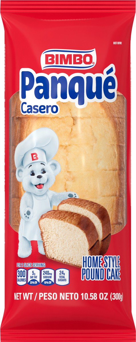 slide 6 of 9, Bimbo Panque Casero Homestyle Pound Cake 10.58 Oz, 10.58 oz