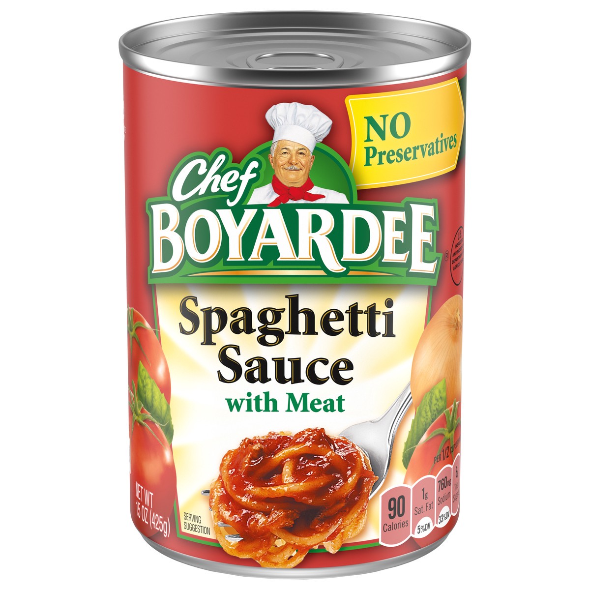 slide 1 of 5, Chef Boyardee with Meat Spaghetti Sauce 15 oz, 15 oz