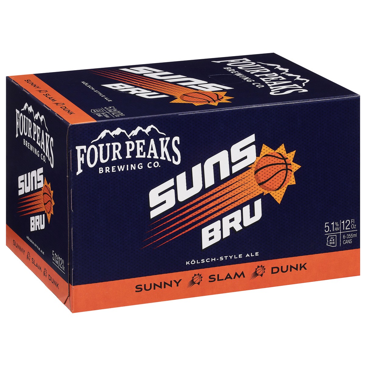 slide 4 of 9, Four Peaks Brewing Co. Kolsch-Style Ale Suns Bru Beer 6 - 12 fl oz Cans, 12 fl oz