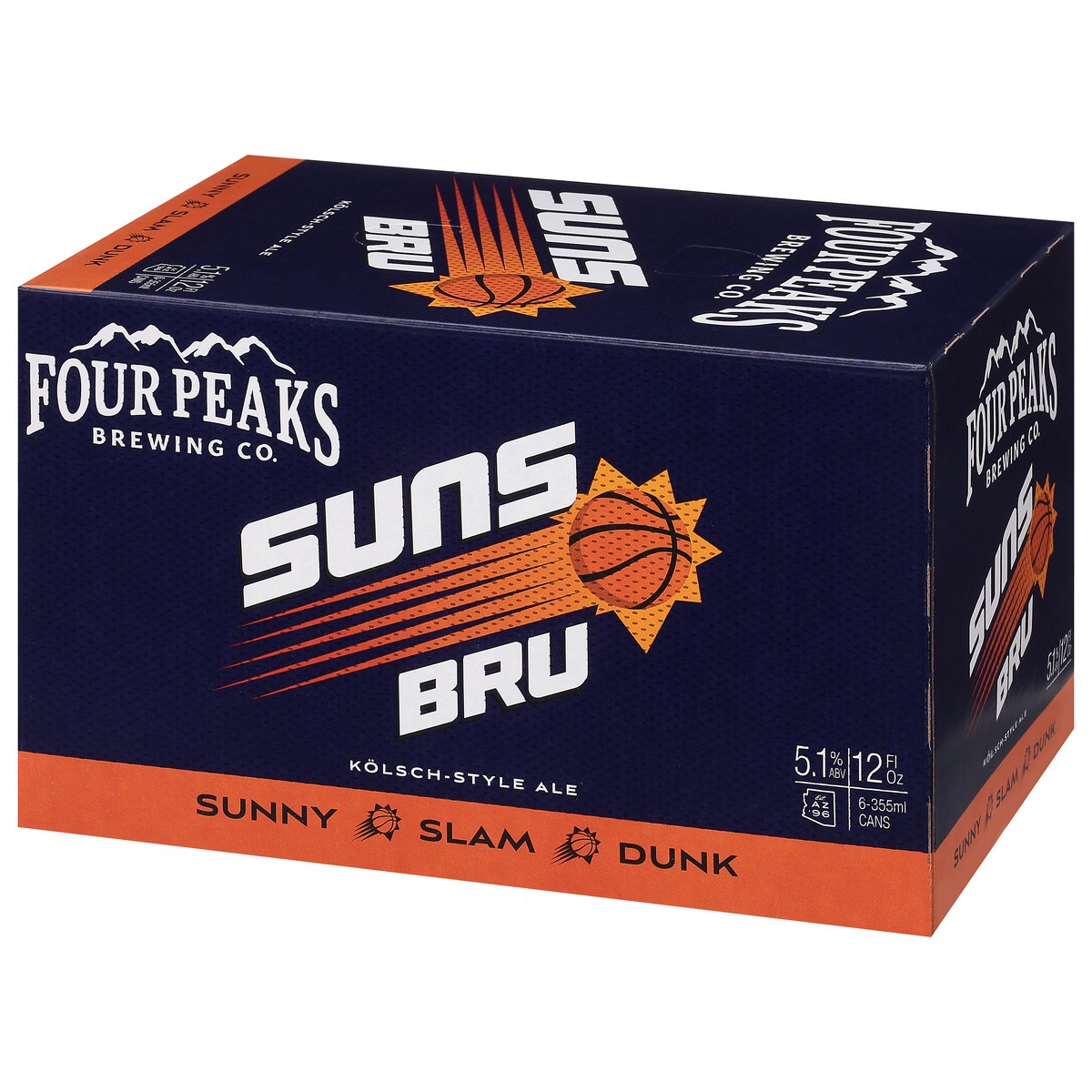 slide 7 of 9, Four Peaks Brewing Co. Kolsch-Style Ale Suns Bru Beer 6 - 12 fl oz Cans, 12 fl oz