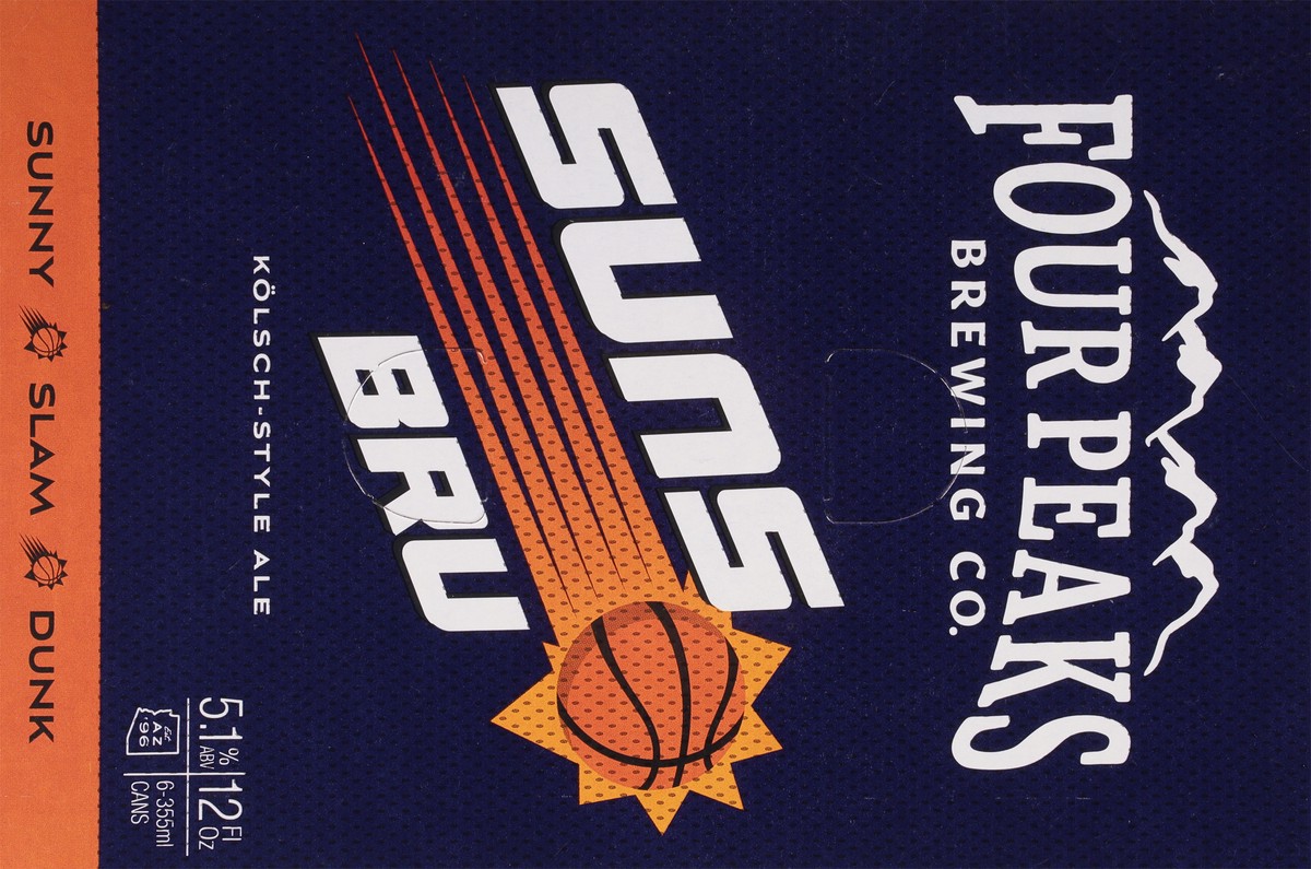 slide 8 of 9, Four Peaks Brewing Co. Kolsch-Style Ale Suns Bru Beer 6 - 12 fl oz Cans, 12 fl oz