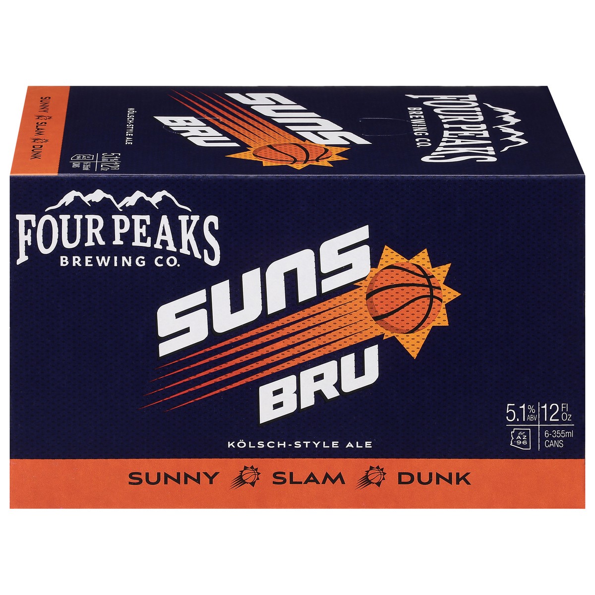 slide 3 of 9, Four Peaks Brewing Co. Kolsch-Style Ale Suns Bru Beer 6 - 12 fl oz Cans, 12 fl oz