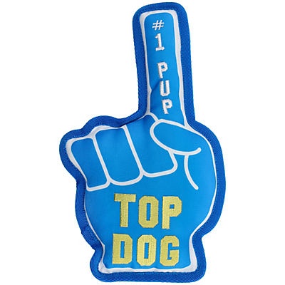 slide 1 of 1, Woof and Whiskers Foam Finger Plush Dog Toy, 1 ct