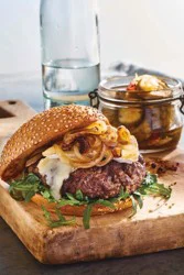 Angus Swiss Mushroom Pub Burger