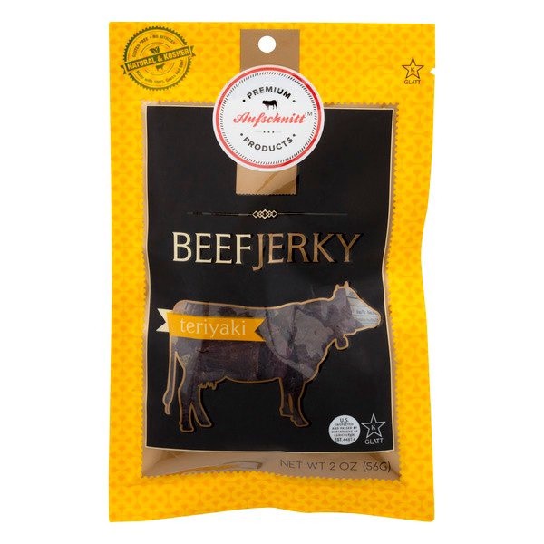 slide 1 of 1, Aufschnitt Beef Jerky Teriyaki - 2 Oz, 2 oz