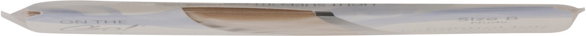 slide 3 of 12, On the Go Nude Sheer Toe Size B 1 ea, 1 ct