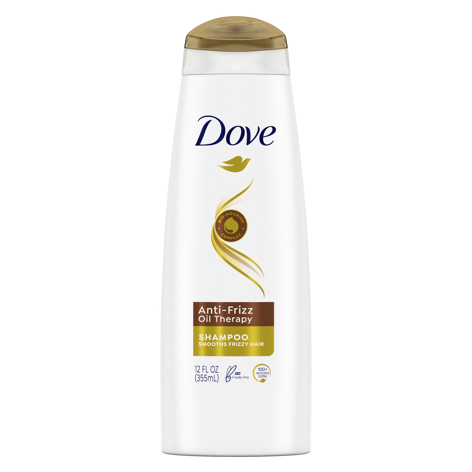 slide 1 of 3, Dove Nutritive Solutions Anti Frizz Shampoo Oil Therapy with Nutri-Oils, 12 oz, 12 oz