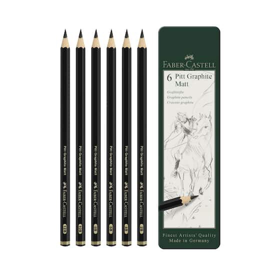 slide 1 of 6, Faber-Castell Pitt Matte Graphite Pencil Set, 1 ct