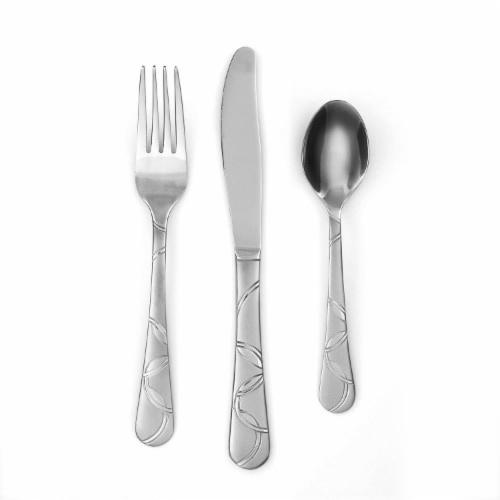 slide 1 of 1, Cambridge Felicity Sand Flatware Set - Silver, 12 ct