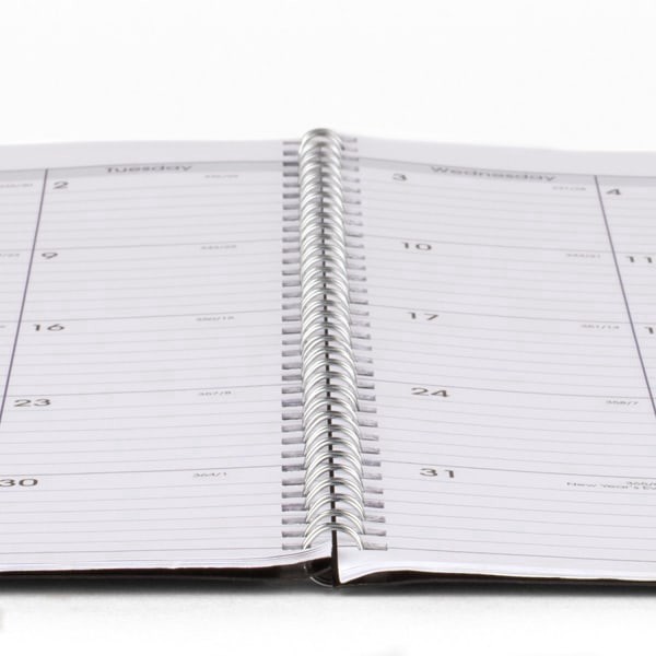 slide 4 of 10, AT-A-GLANCE® DayMinder® Academic 2025-2026 Monthly Planner, Charcoal, Large, 8 1/2"" x 11"", 1 ct