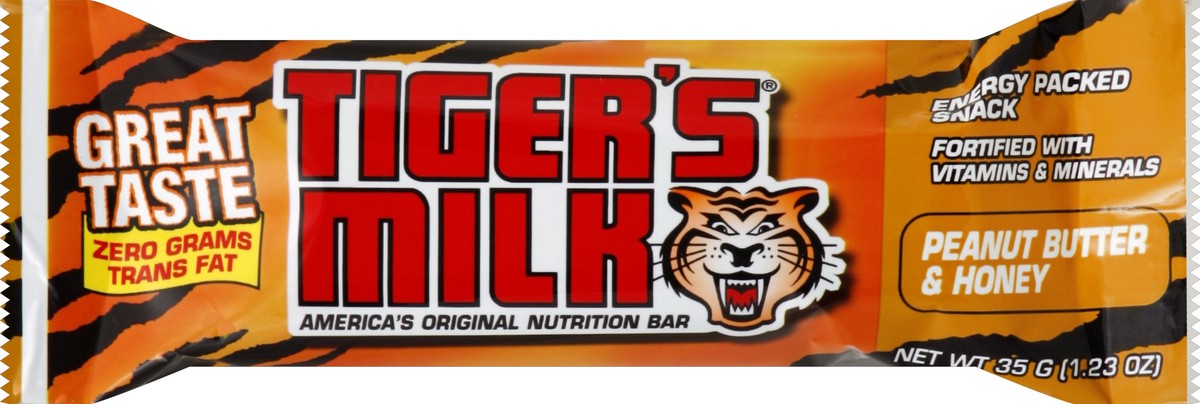 slide 1 of 6, Tiger's Milk Nutrition Bar 1.23 oz, 1.23 oz