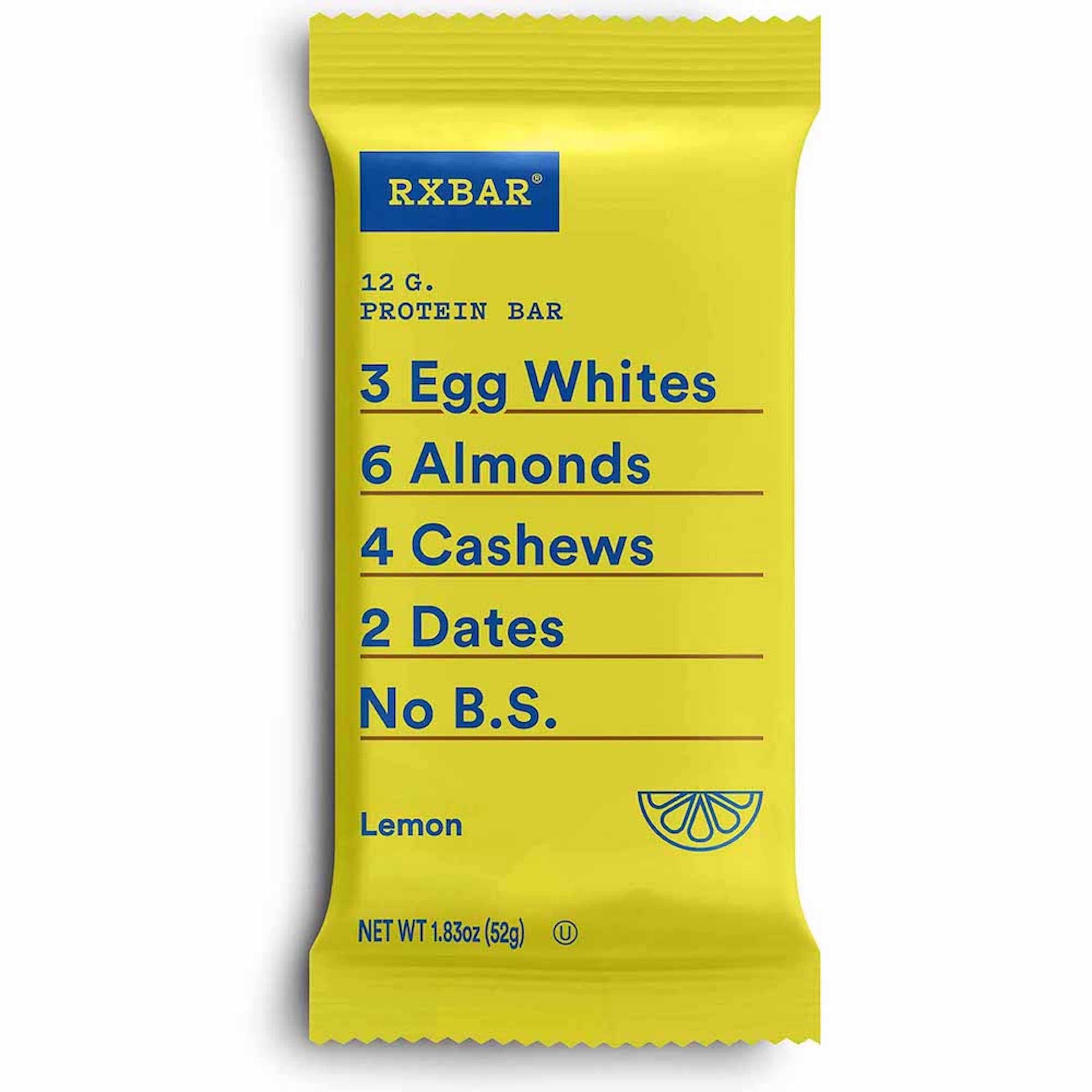 slide 1 of 5, RXBAR Protein Bar, 12g Protein, Lemon, 1.83 oz