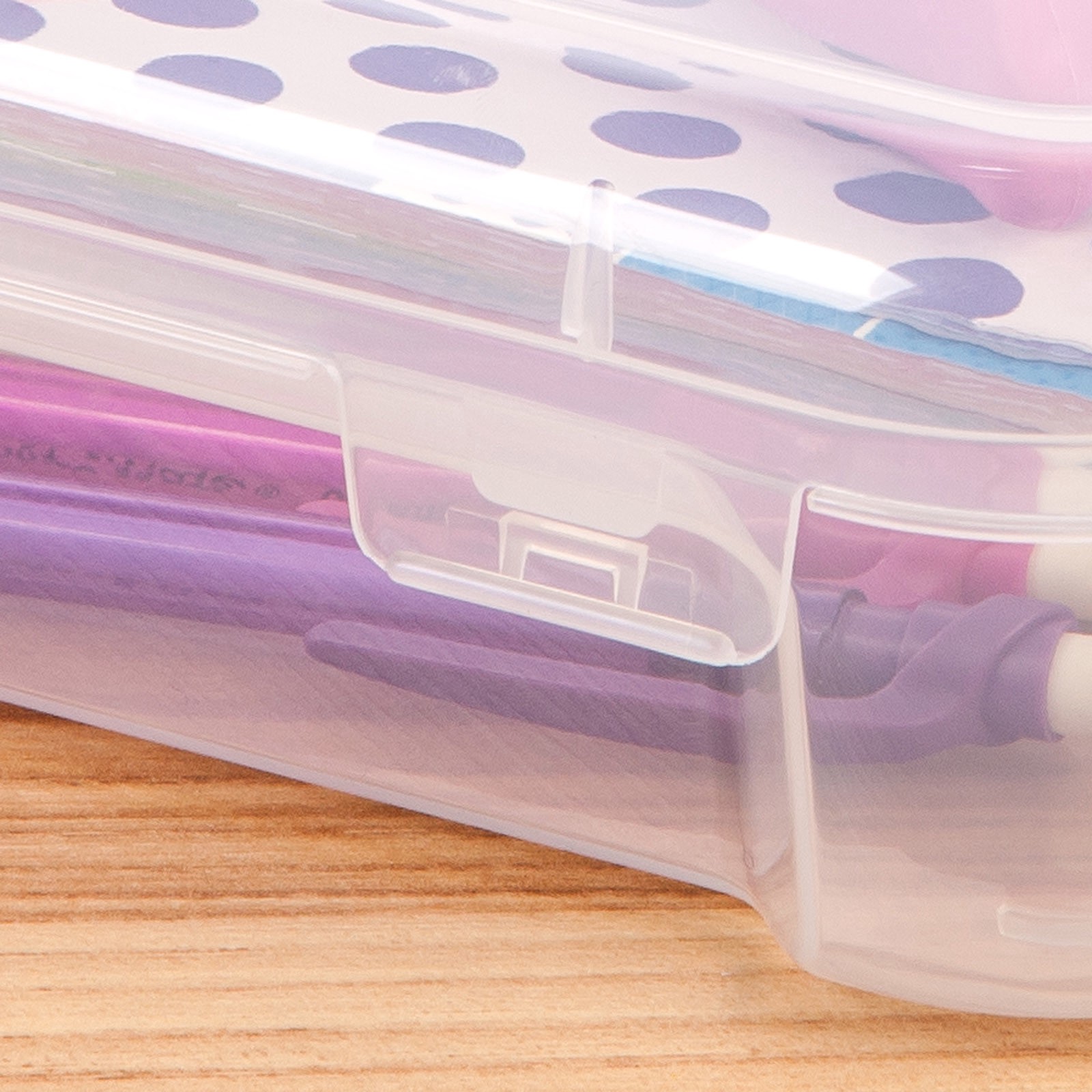 slide 6 of 8, 6" x 6" Portable Project Case, Clear, 6 x 6