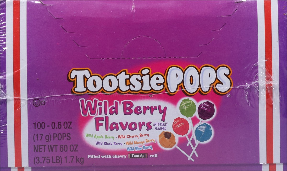 slide 8 of 13, Tootsie Pops Wild Berry Flavors Lollipop 100 - 0.6 oz Pops, 100 ct