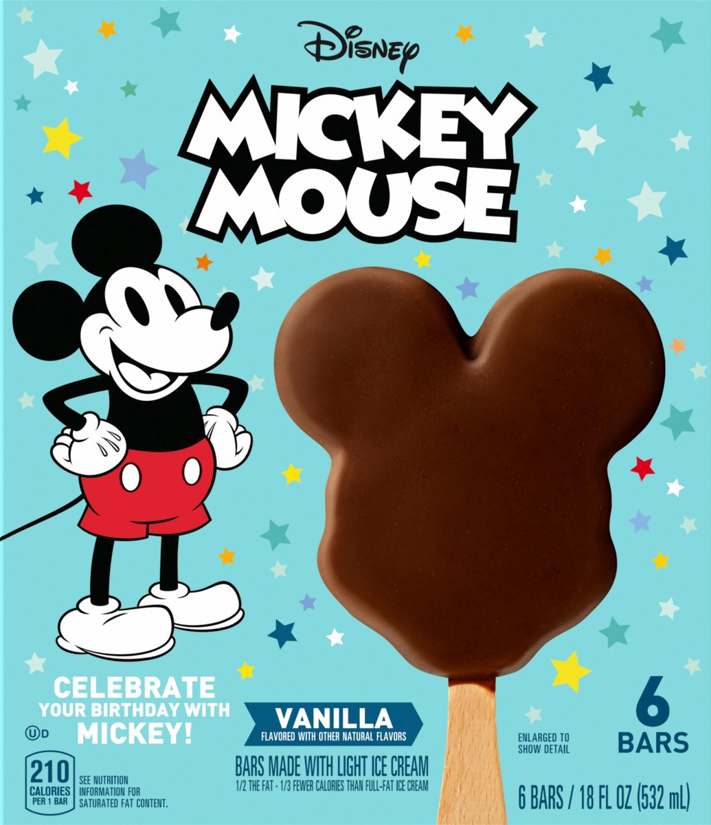 slide 1 of 9, Disney Ice Cream Bars, Vanilla, 6 ct