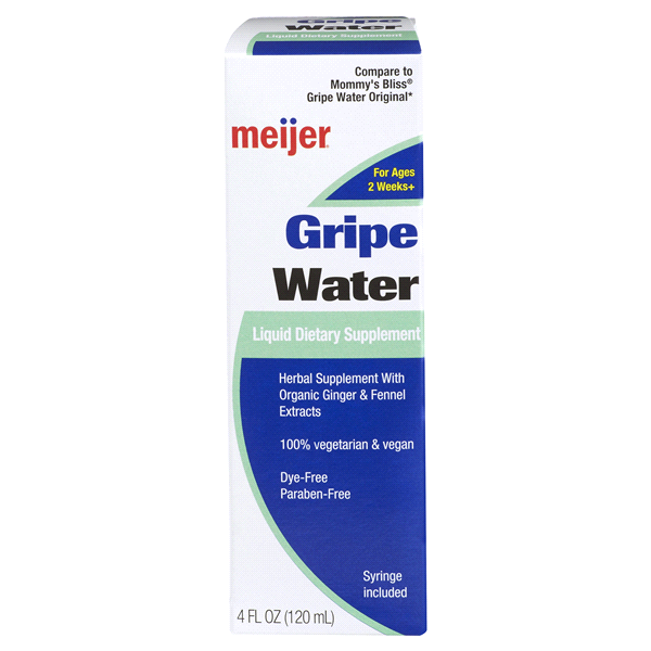 slide 1 of 1, Meijer Baby Gripe Water, 4 oz