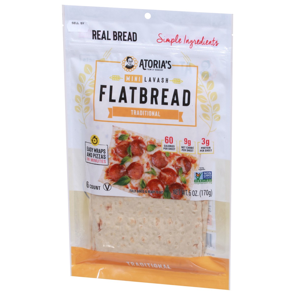 slide 13 of 13, Atoria's Family Bakery Atorias Lavash Mini Traditional 8 Oz, 1 ct