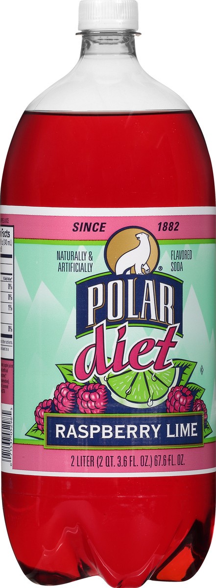 slide 7 of 13, Polar Diet Raspberry Lime Soda 2 lt, 2 liter