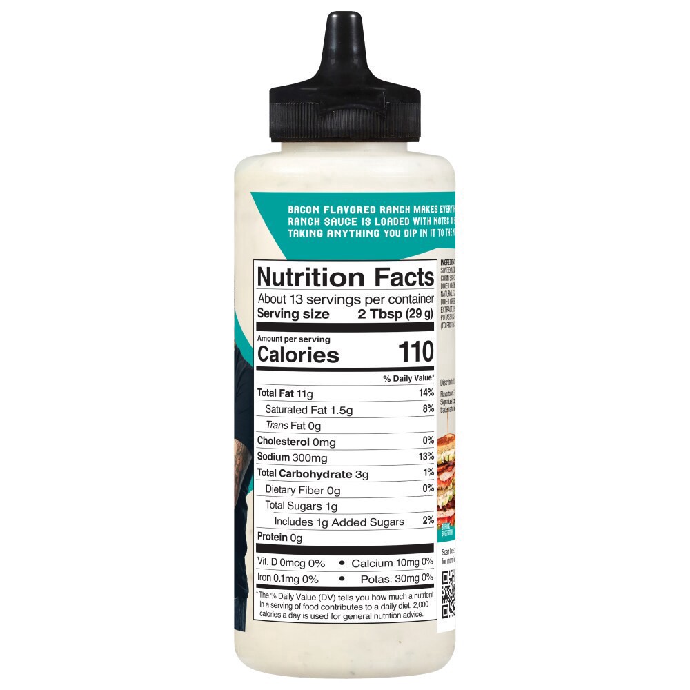 slide 3 of 3, Flavortown Bacon Ranch Flavored Sauce 12.8 oz, 12.8 oz