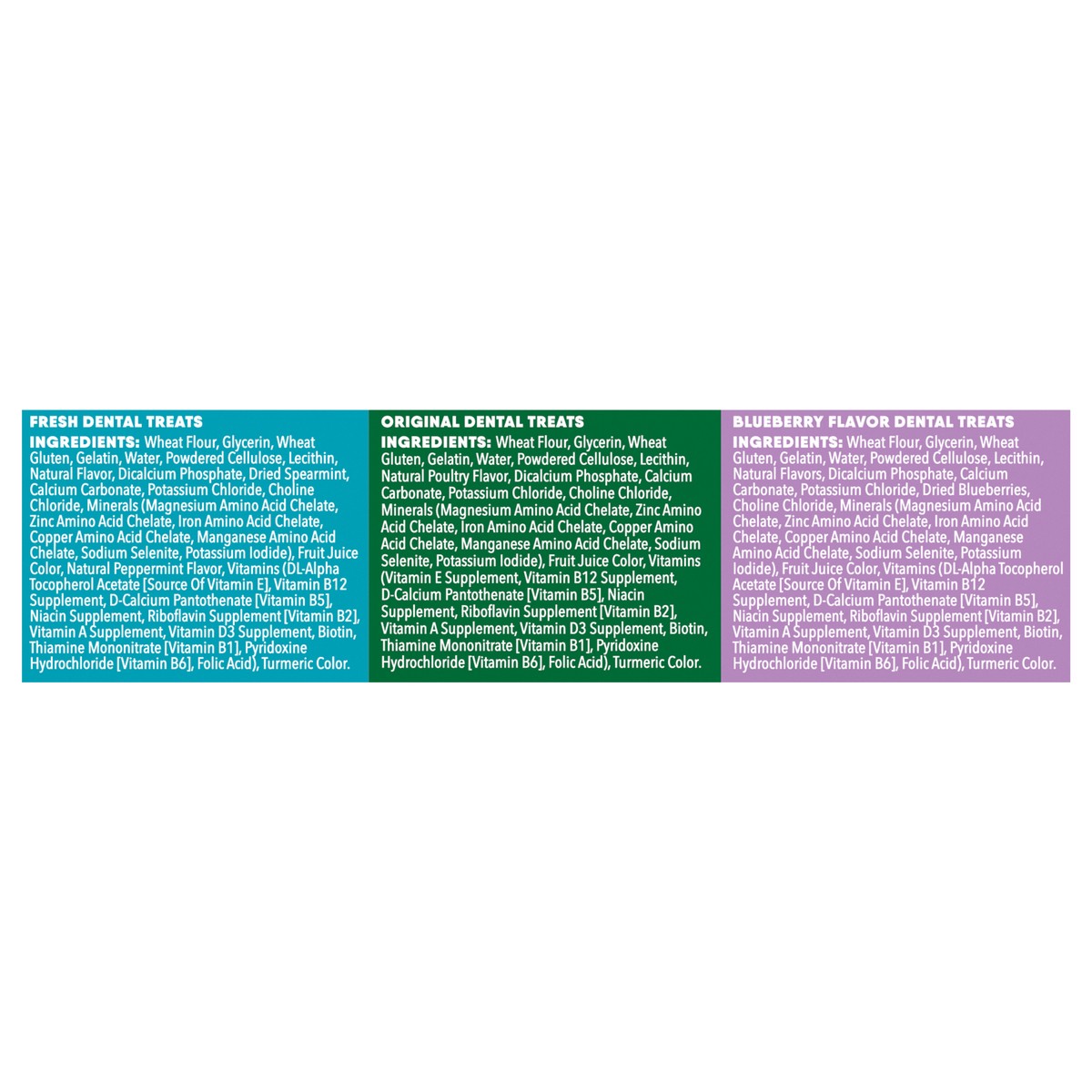 slide 3 of 3, Greenies Regular Dental Daily Dog Treats Variety Pack 3 - 12 oz Pouches, 