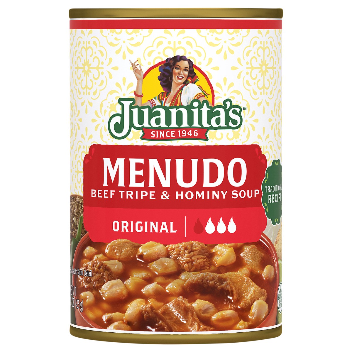 slide 1 of 6, Juanita's Foods Ready to Serve Original Menudo Soup, 15 oz Can, 15 oz