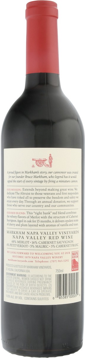 slide 8 of 11, Markham Red Wine 750 ml, 750 ml