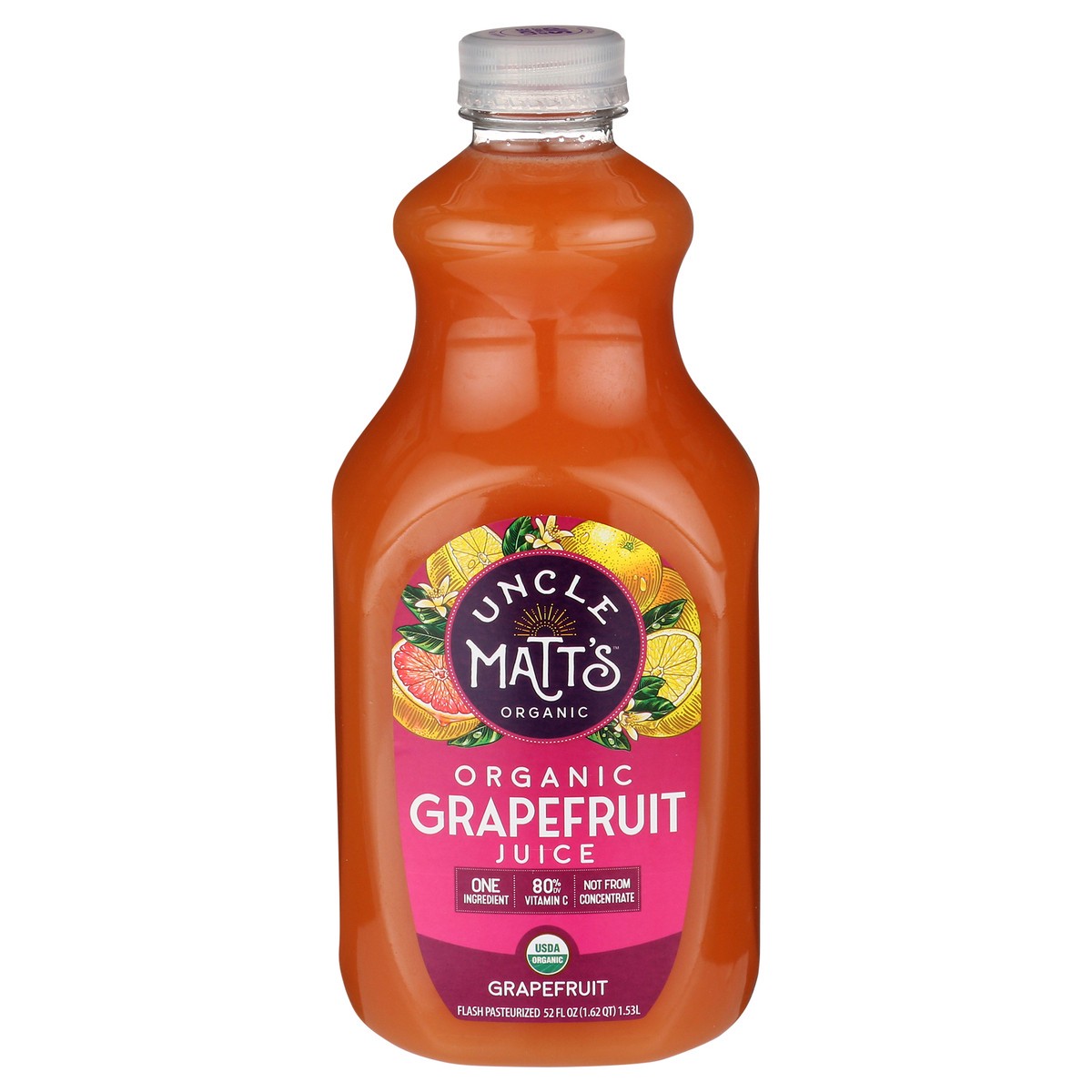 slide 8 of 11, Uncle Matt's Grapefruit Juice Org, 52 oz