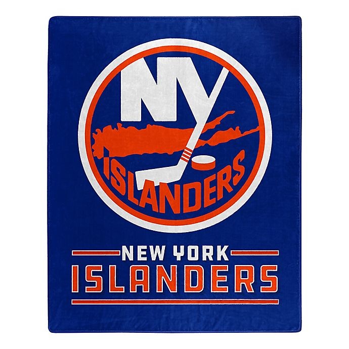 slide 1 of 1, NHL New York Islanders Super-Plush Raschel Throw Blanket, 1 ct