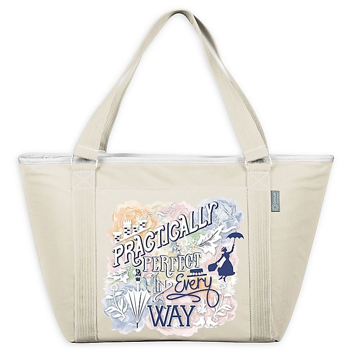 slide 1 of 2, Picnic Time Disney Mary Poppins Topanga Cooler Tote - Beige, 1 ct