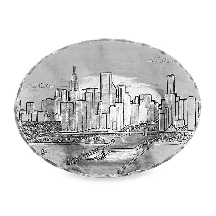 slide 1 of 1, Wendell August Forge Chicago Small Oval Dish, 1 ct
