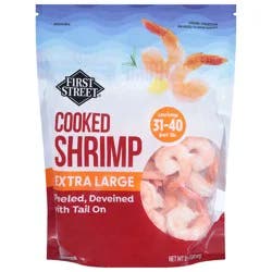 First Street 31/40 Tail On Cooked Shrimp