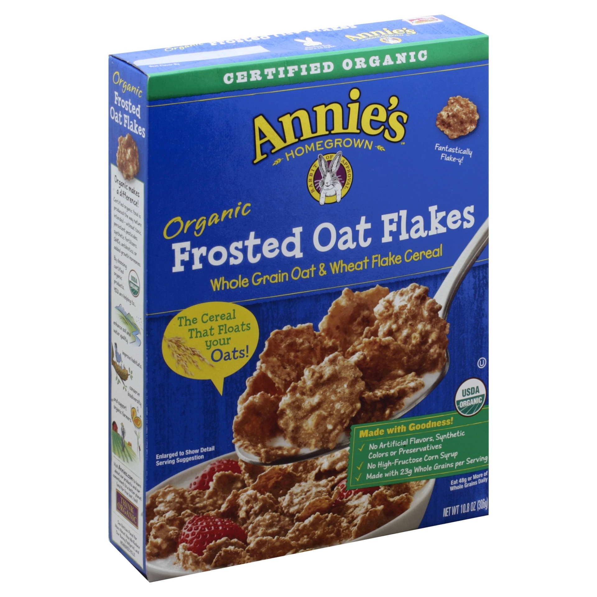 slide 1 of 1, Annies Frosted Oat Flakes, 9 oz