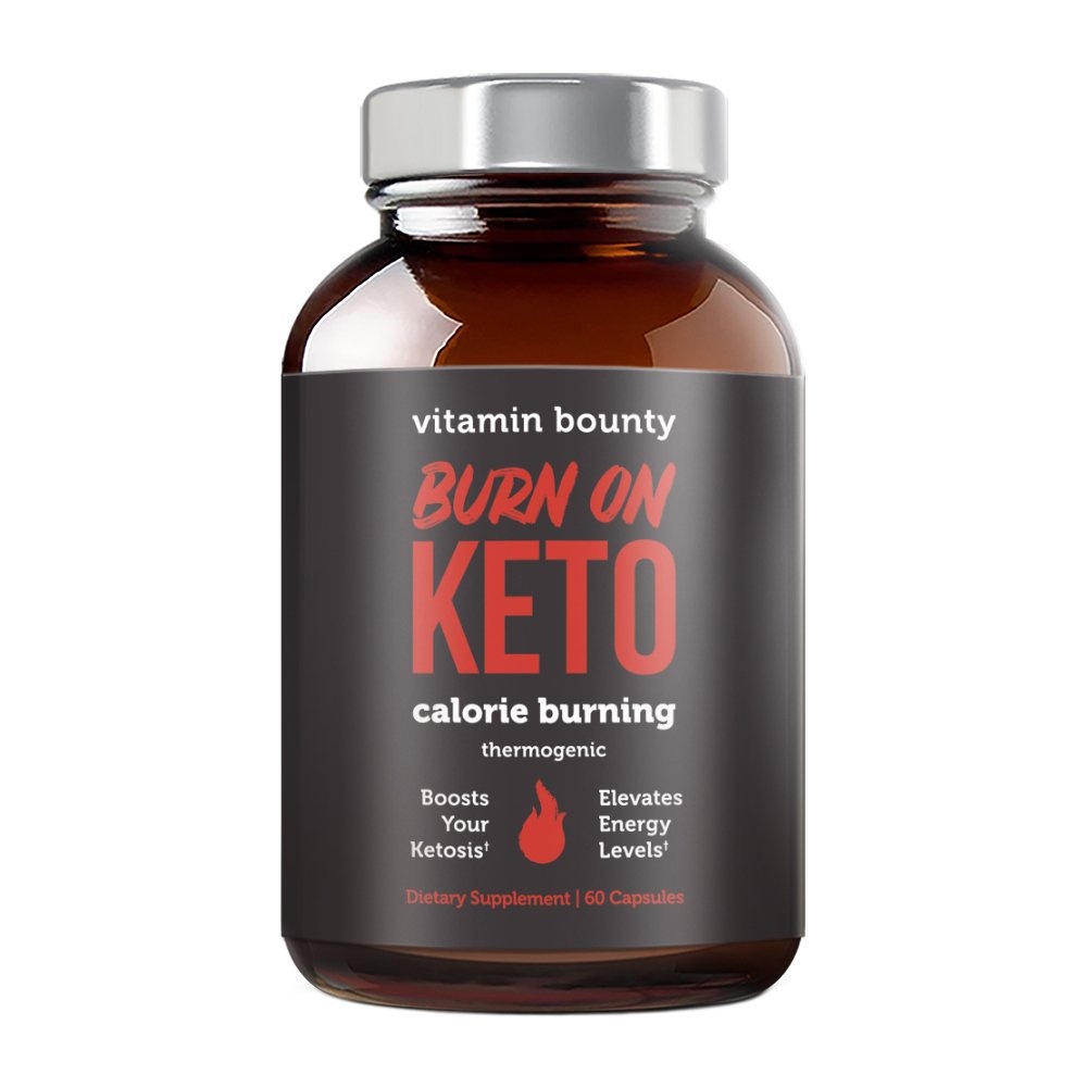 slide 1 of 1, Vitamin Bounty Burn On Keto Calorie Burning Thermogenic Capsules, 60 ct