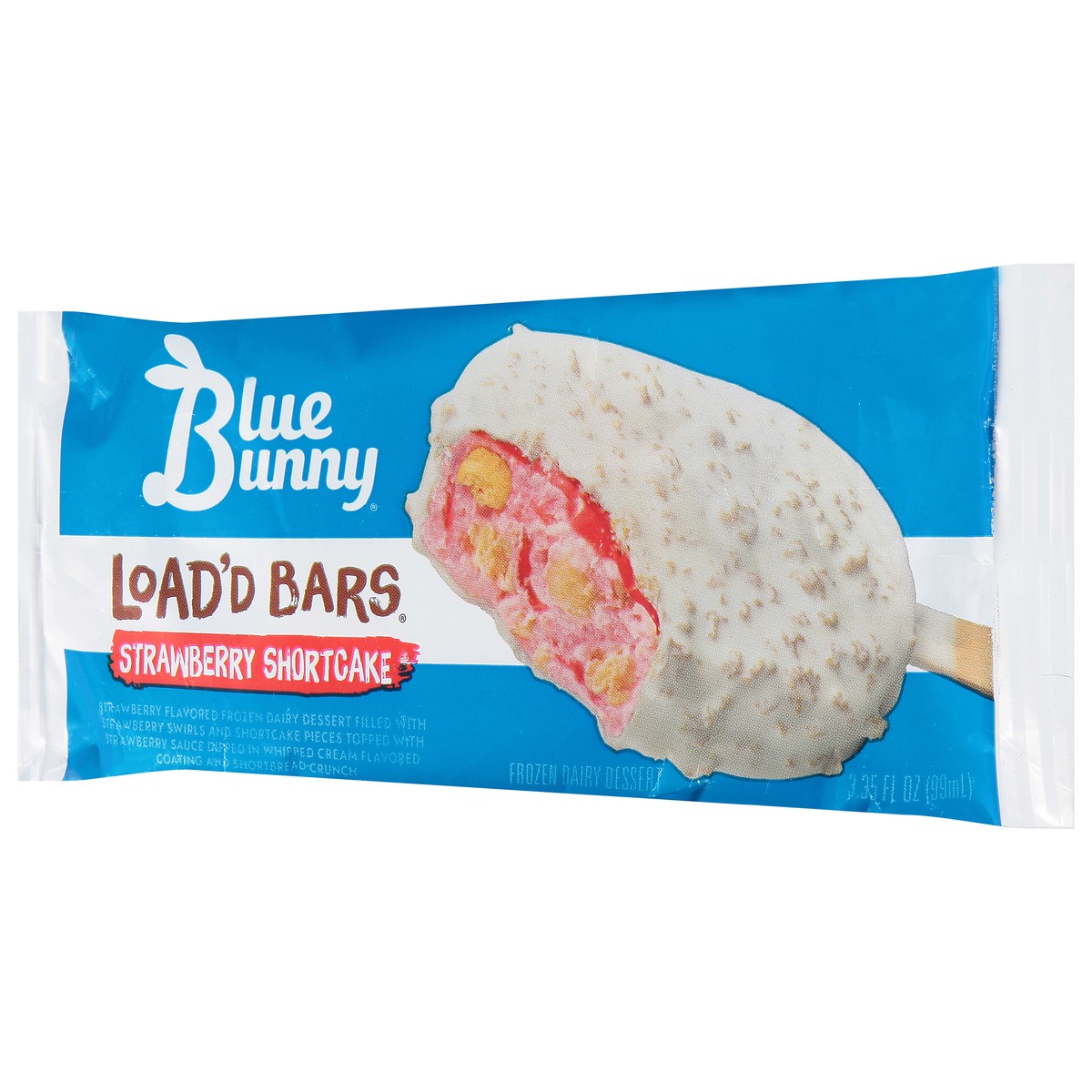 slide 11 of 12, Blue Bunny Load'd Bars Strawberry Shortcake, 3.35 fl oz
