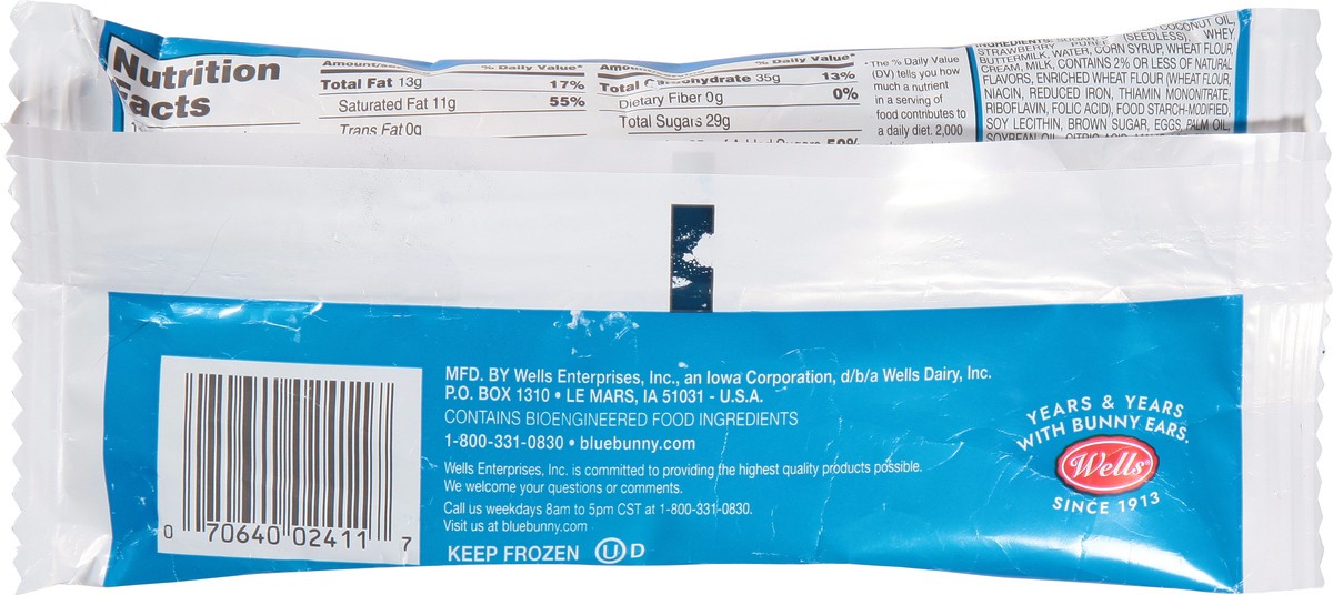 slide 12 of 12, Blue Bunny Load'd Bars Strawberry Shortcake, 3.35 fl oz