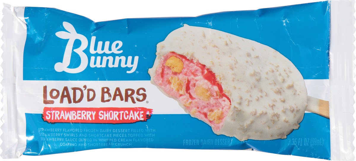 slide 9 of 12, Blue Bunny Load'd Bars Strawberry Shortcake, 3.35 fl oz