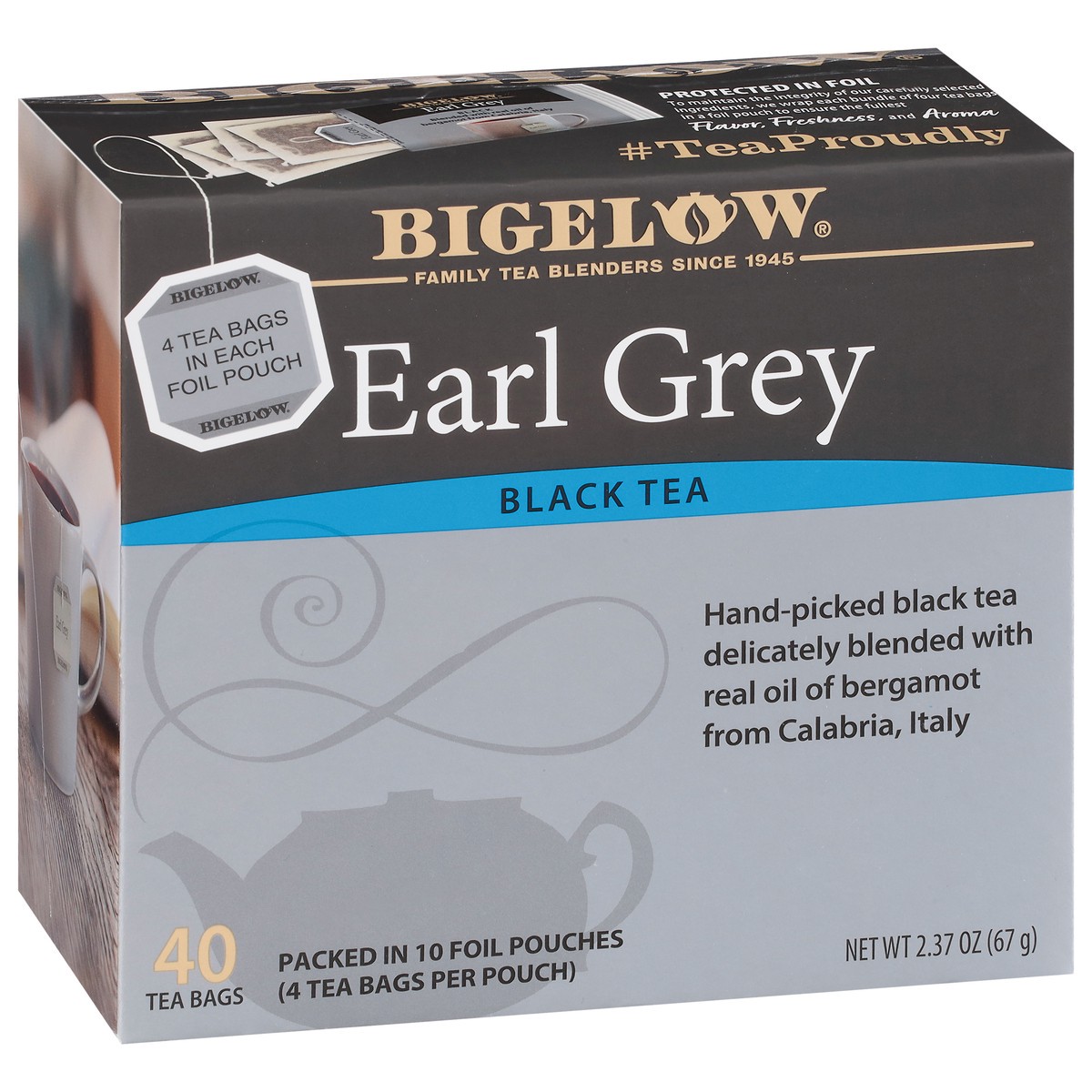 slide 2 of 9, Bigelow Earl Grey Black Tea 40 Tea Bags, 40 ct