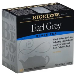 Bigelow Black Tea, Earl Grey, Tea Bags