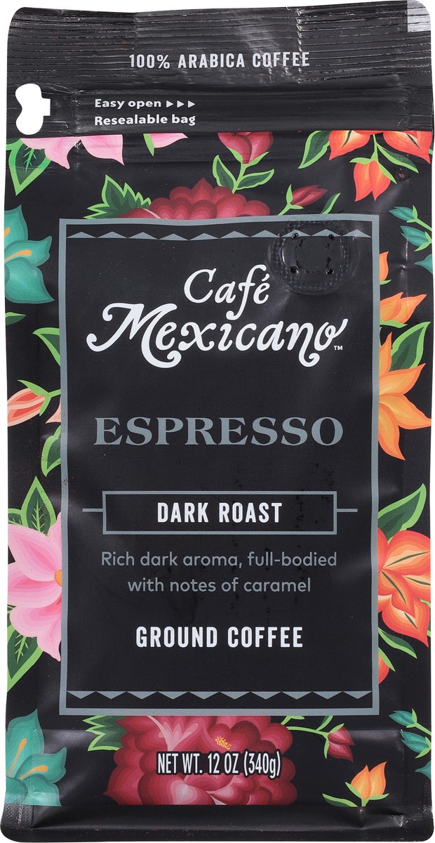 slide 12 of 12, Cafe Mexicano Dark Roast 100% Arabica Ground Espresso Coffee - 12 oz, 12 oz