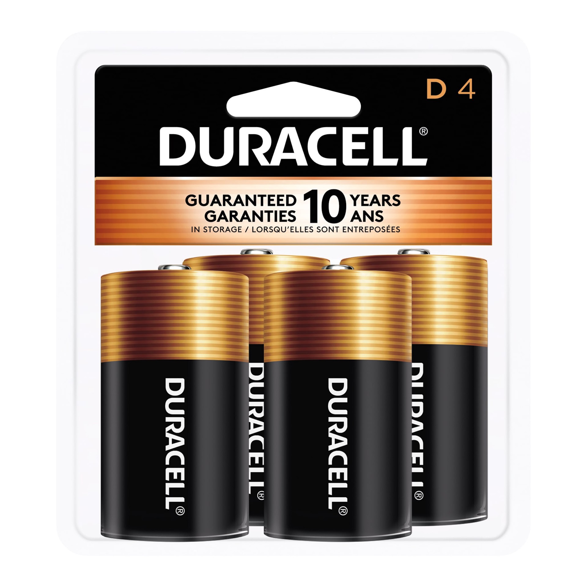 slide 1 of 6, Duracell Coppertop Alkaline D Batteries ( 4 -Pack ), 1 ct