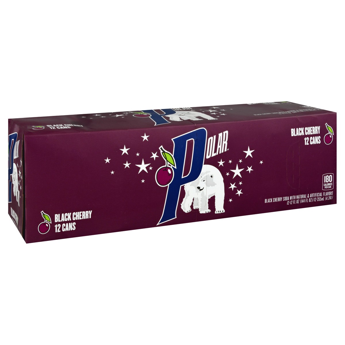 slide 8 of 10, Polar Black Cherry - 12 ct; 12 fl oz, 144 fl oz