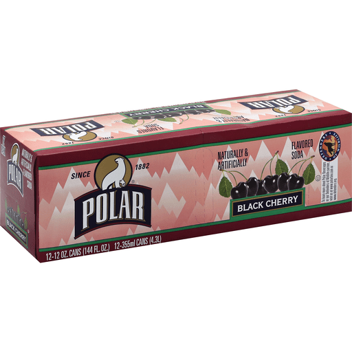 slide 1 of 10, Polar Black Cherry - 12 ct; 12 fl oz, 144 fl oz