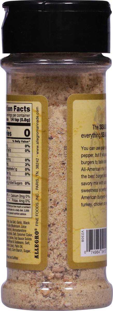 slide 7 of 12, Allegro All American Burger Seasoning 2.8 oz, 2.80 oz